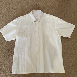 Men’s Johnston & Murphy Short Sleeve Button-Down Shirt – Size XL